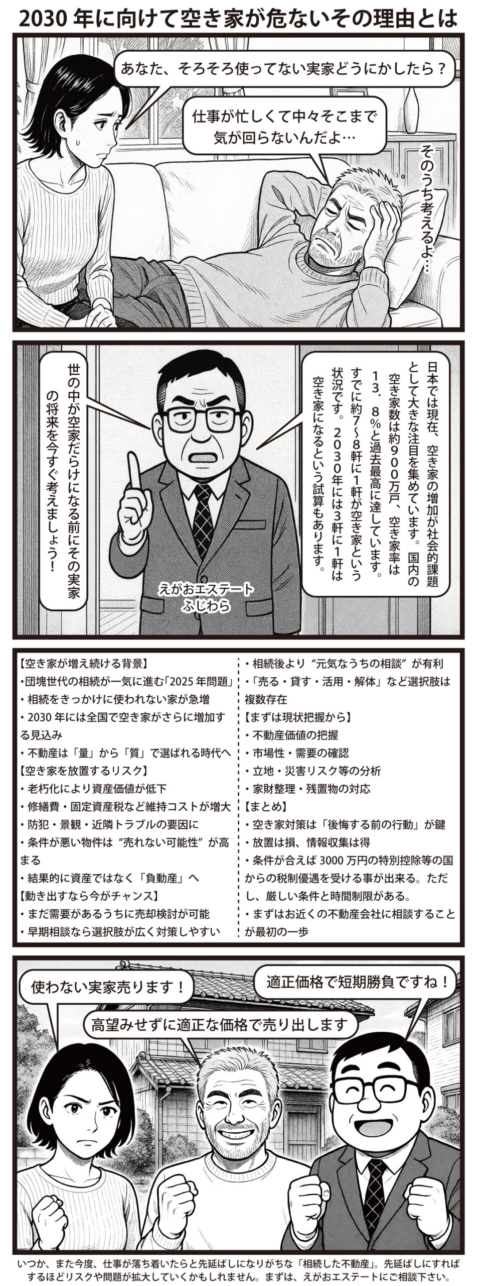 2030年に向けて空き家が危ないその理由とは | えがおエステート公式サイト
